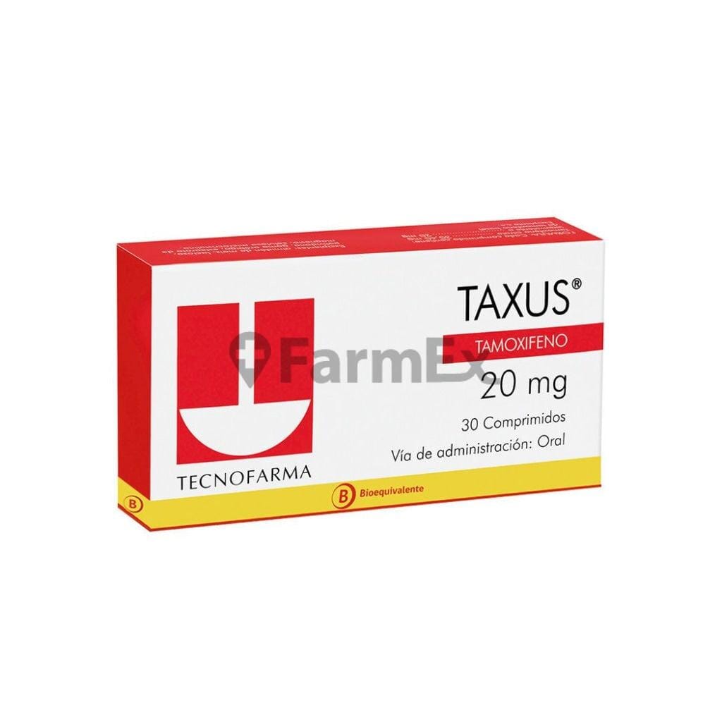 Taxus 20 mg x 30 comprimidos susc-1 de 6 meses Farmex-Suscripciones-Persistente